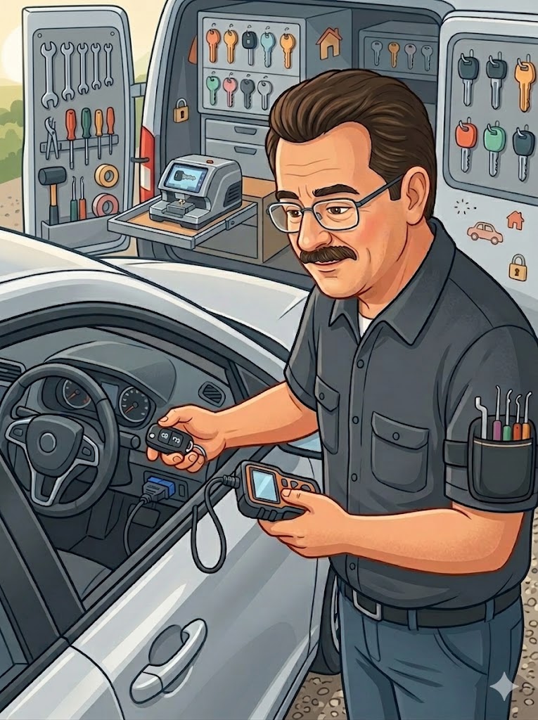 Edwing García, cerrajero